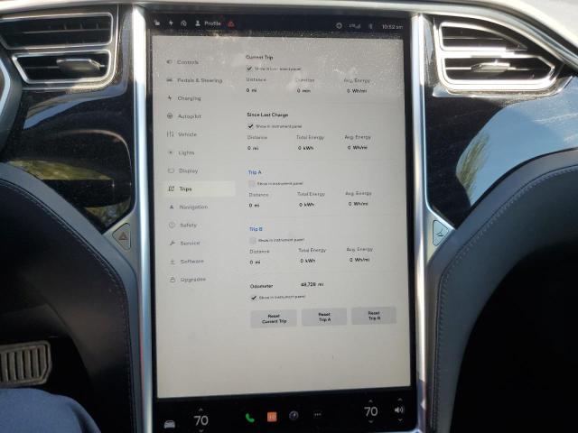 5YJSA1E15HF178707 - 2017 TESLA MODEL S Чорний фото 9