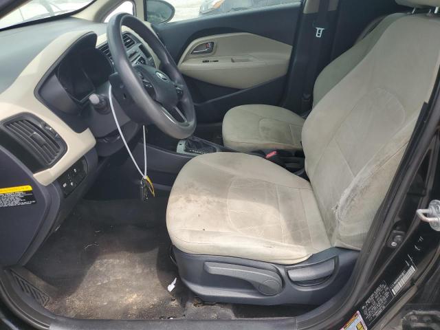 KNADM4A3XD6211521 - 2013 KIA RIO LX BLACK photo 7