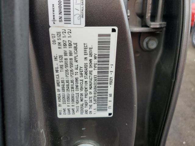 5J8TB18248A003493 - 2008 ACURA RDX GRAY photo 13