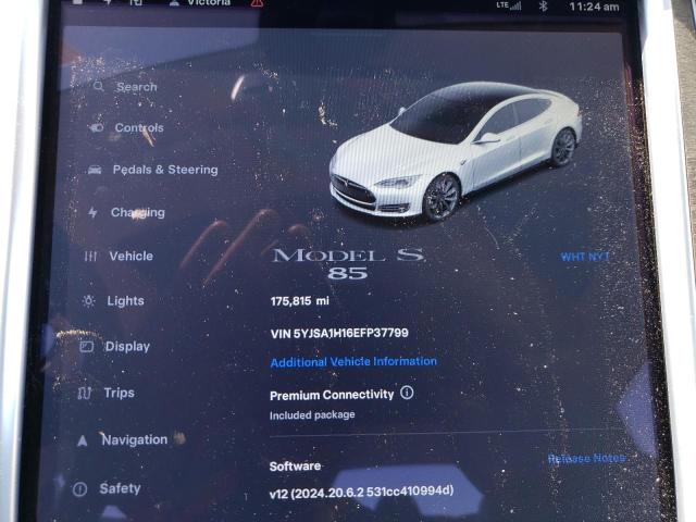 5YJSA1H16EFP37799 - 2014 TESLA MODEL S 白色 照片 9