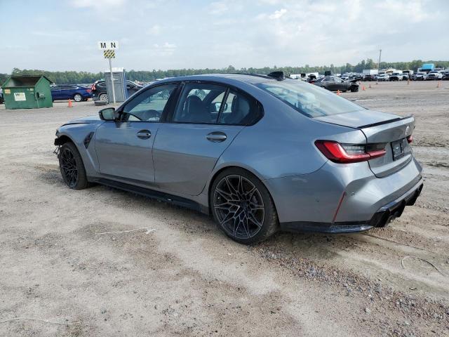 WBS43AY09NFM07377 - 2022 BMW M3 COMPETITION GRAY photo 2