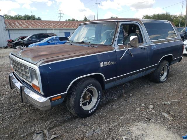 1B4GD12W7FS516344 - 1985 DODGE RAMCHARGER AD-100 BLUE photo 1