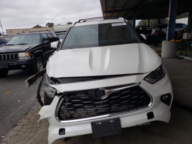 5TDEBRCH0LS006422 - 2020 TOYOTA HIGHLANDER HYBRID PLATINUM WHITE photo 5