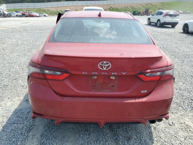 4T1T11AK9MU456699 - 2021 TOYOTA CAMRY SE წითელი ფოტო 6