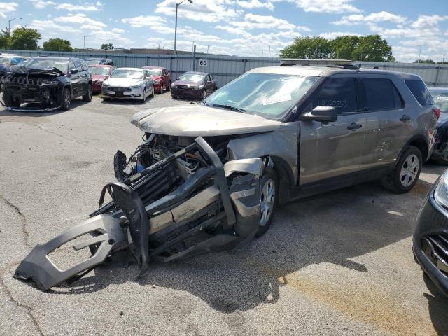 1FM5K8ARXHGC78267 - 2017 FORD EXPLORER POLICE INTERCEPTOR BROWN photo 1