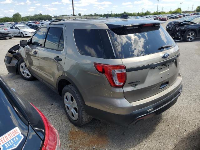 1FM5K8ARXHGC78267 - 2017 FORD EXPLORER POLICE INTERCEPTOR BROWN photo 2