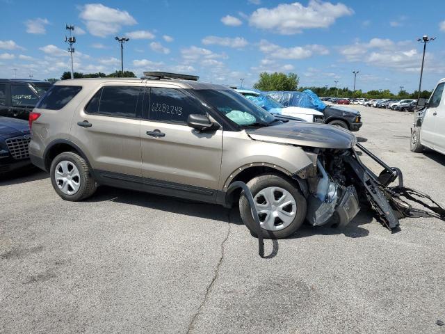 1FM5K8ARXHGC78267 - 2017 FORD EXPLORER POLICE INTERCEPTOR BROWN photo 4