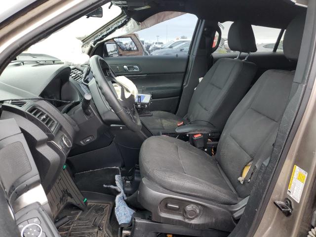 1FM5K8ARXHGC78267 - 2017 FORD EXPLORER POLICE INTERCEPTOR BROWN photo 7