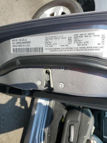 1C6RR6LGXMS540921 - 2021 RAM 1500 CLASS SLT ნაცრისფერი ფოტო 12