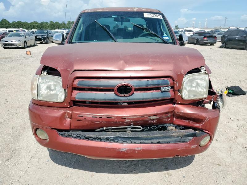 5TBET34175S464207 - 2005 TOYOTA TUNDRA DOUBLE CAB SR5 MAROON photo 5