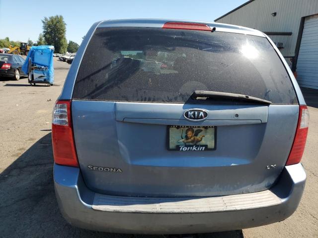 KNDMB233076109241 - 2007 KIA SEDONA EX BLUE photo 6