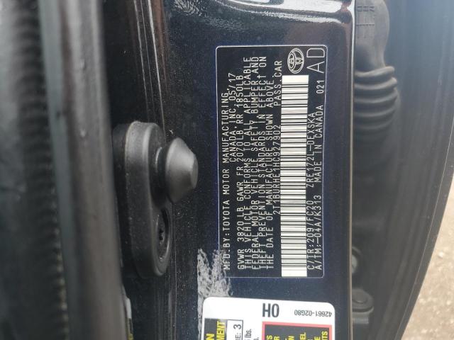 2T1BURHE1HC927902 - 2017 TOYOTA COROLLA L Қара фото 13