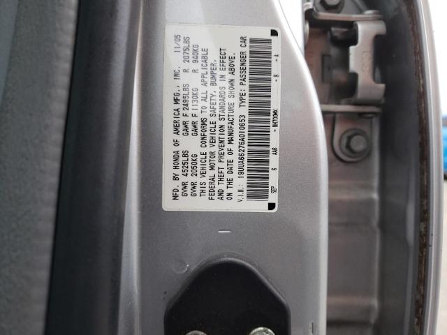 19UUA66276A010653 - 2006 ACURA 3.2TL SILVER photo 13