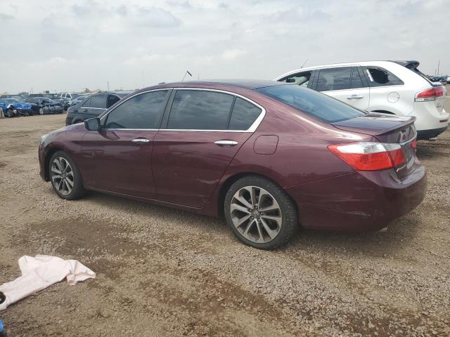 1HGCR2F51EA272920 - 2014 HONDA ACCORD SPORT MAROON photo 2
