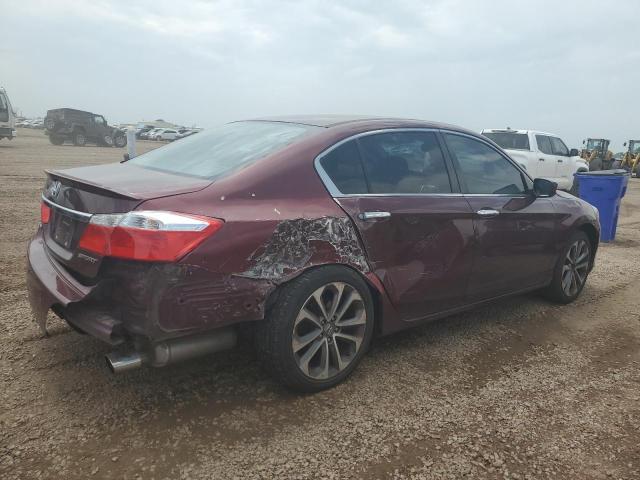 1HGCR2F51EA272920 - 2014 HONDA ACCORD SPORT MAROON photo 3