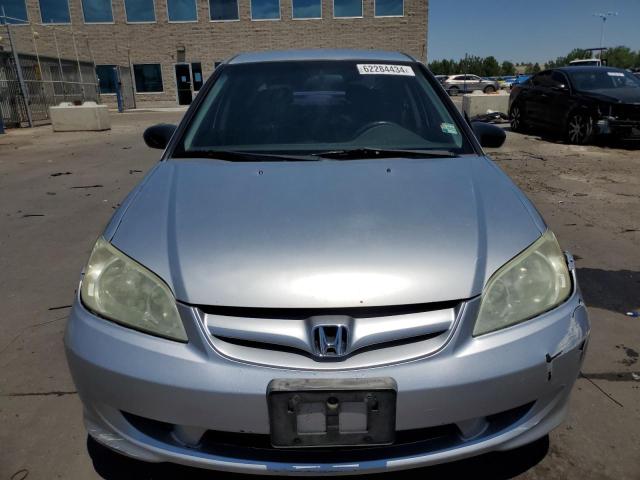2HGES16355H544764 - 2005 HONDA CIVIC DX VP Արծաթագույն լուսանկար 5