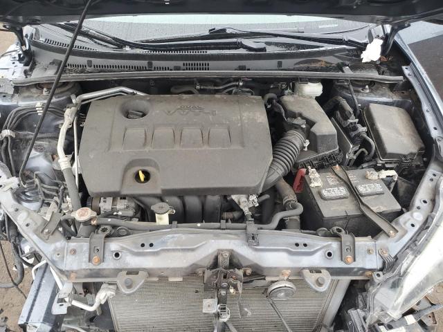 2T1BURHE6KC184564 - 2019 TOYOTA COROLLA L BLUE photo 11