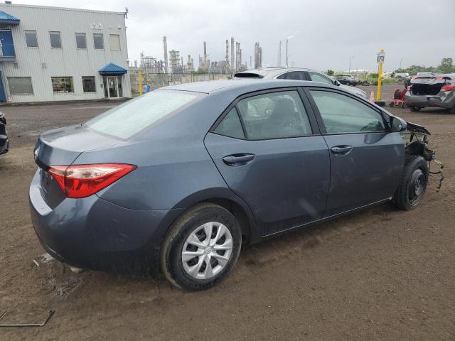 2T1BURHE6KC184564 - 2019 TOYOTA COROLLA L BLUE photo 3