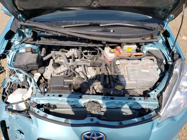 JTDKDTB3XD1046277 - 2013 TOYOTA PRIUS C BLUE photo 11