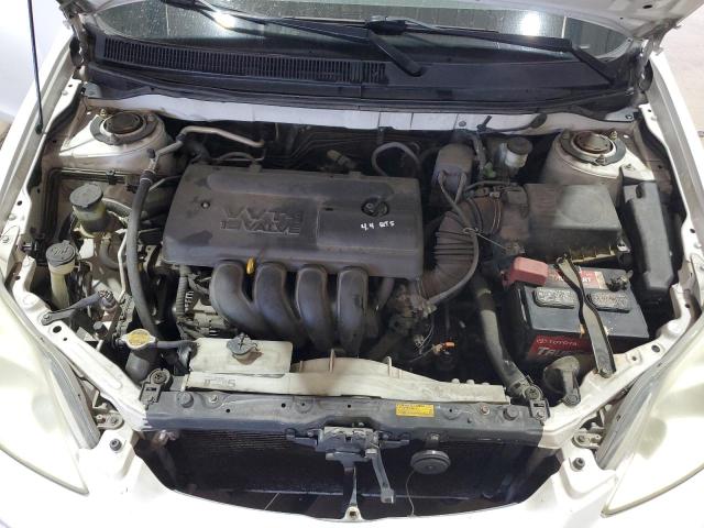 2T1KR38EX4C250955 - 2004 TOYOTA COROLLA MA XR WHITE photo 11