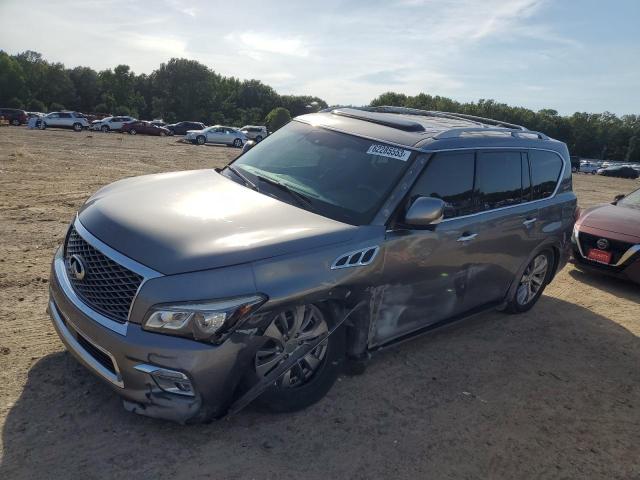 JN8AZ2NFXF9571040 - 2015 INFINITI QX80 GRAY photo 1