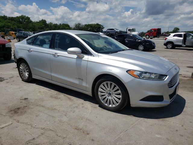 3FA6P0LU2FR177605 - 2015 FORD FUSION SE HYBRID SILVER photo 4