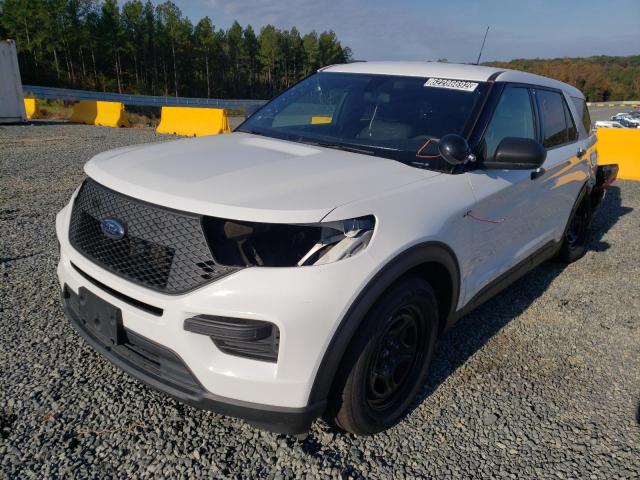 1FM5K8AB1LGA82911 - 2020 FORD EXPLORER POLICE INTERCEPTOR WHITE photo 2