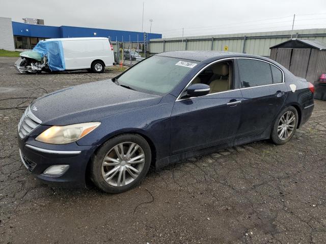 KMHGC4DD4DU229558 - 2013 HYUNDAI GENESIS 3.8L BLUE photo 1