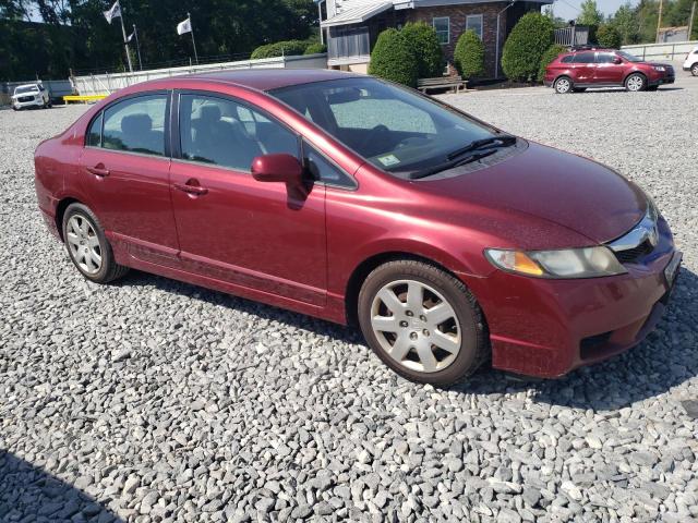 2HGFA1F54AH583154 - 2010 HONDA CIVIC LX მუქწითელი ფოტო 4
