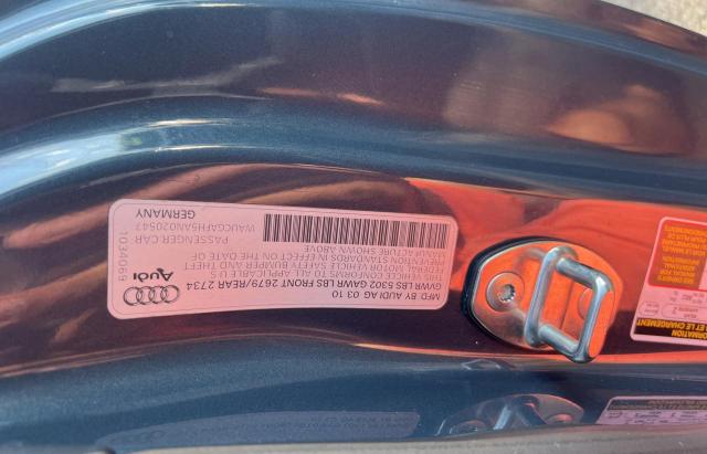 WAUCGAFH5AN020547 - 2010 AUDI S5 PREMIUM PLUS 灰色 照片 10