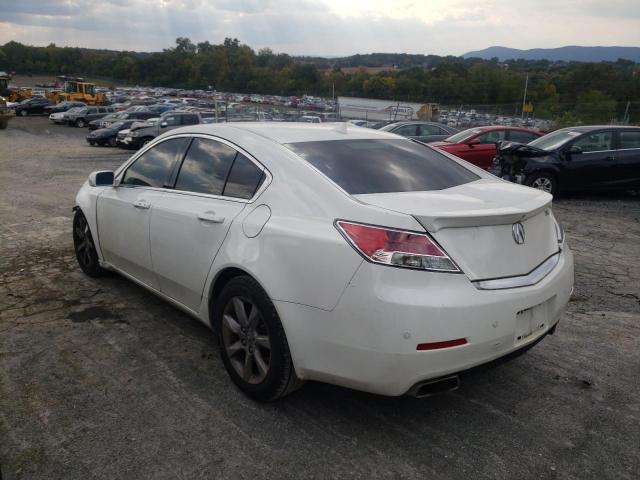 19UUA8F53DA001208 - 2013 ACURA TL TECH WHITE photo 3