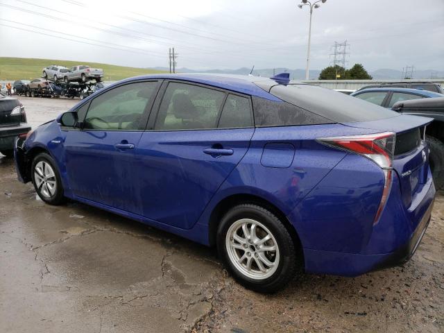 JTDKARFU0H3046569 - 2017 TOYOTA PRIUS BLUE photo 2