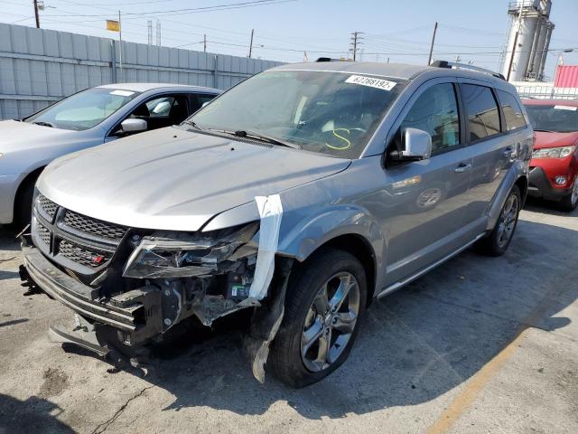 3C4PDCGG6HT580487 - 2017 DODGE JOURNEY CROSSROAD SILVER photo 2