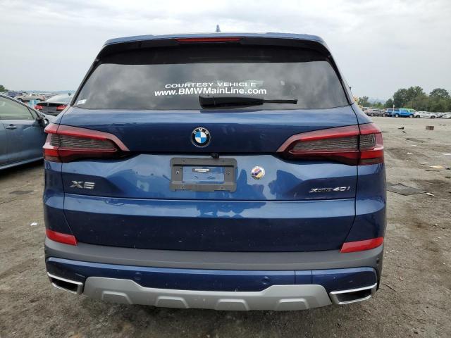 5UXCR6C04N9N26893 - 2022 BMW X5 XDRIVE40I BLUE photo 6