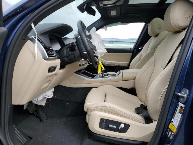 5UXCR6C04N9N26893 - 2022 BMW X5 XDRIVE40I BLUE photo 7