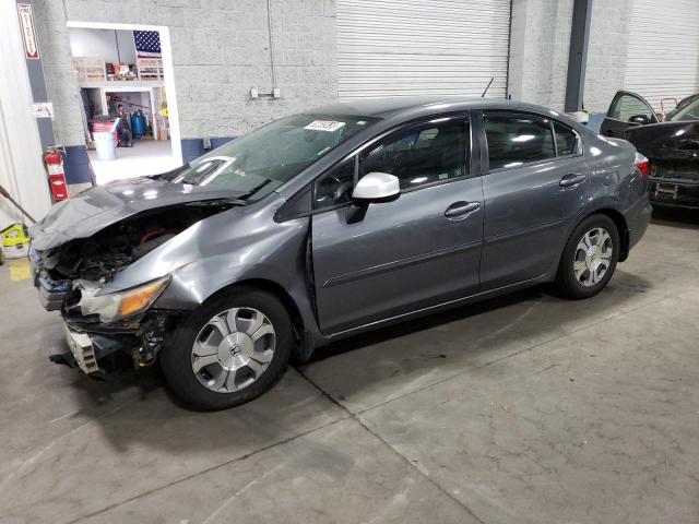 JHMFB4F39CS004651 - 2012 HONDA CIVIC HYBRID L GRAY photo 1