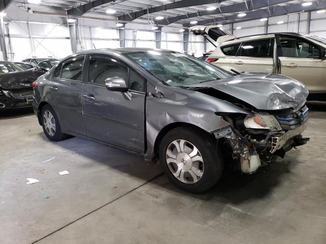 JHMFB4F39CS004651 - 2012 HONDA CIVIC HYBRID L GRAY photo 4