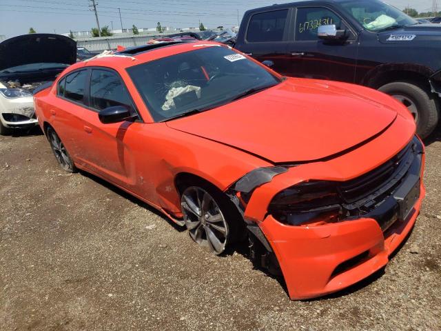 2C3CDXJGXMH562872 - 2021 DODGE CHARGER SXT ORANGE photo 4