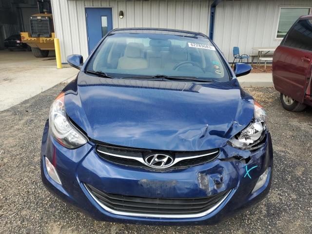 KMHDH4AE3DU837489 - 2013 HYUNDAI ELANTRA GLS BLUE photo 5