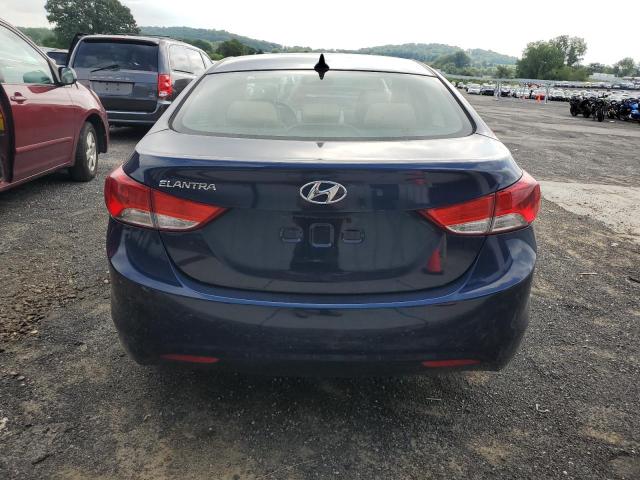 KMHDH4AE3DU837489 - 2013 HYUNDAI ELANTRA GLS BLUE photo 6