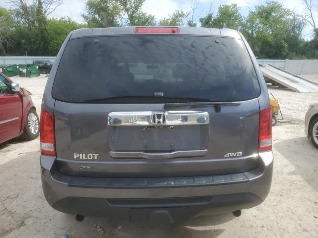 5FNYF4H2XFB075572 - 2015 HONDA PILOT LX GRAY photo 6