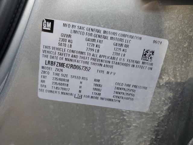 LRBFZME42RD067352 - 2024 BUICK ENVISION PREFERRED SILVER photo 13