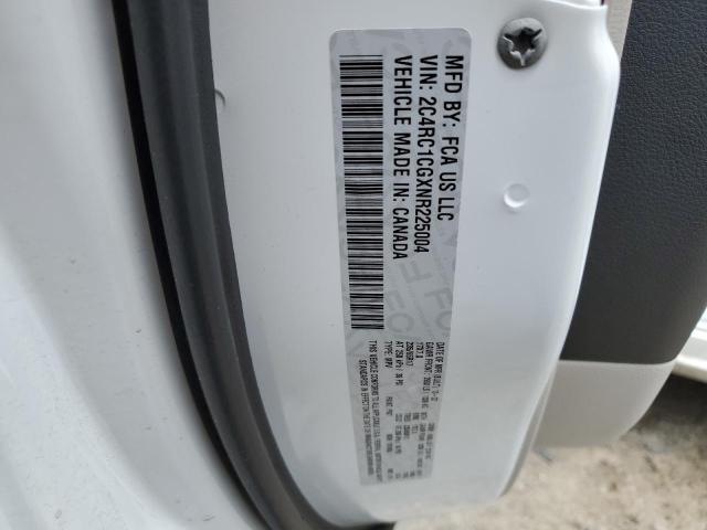 2C4RC1CGXNR225004 - 2022 CHRYSLER VOYAGER LX WHITE photo 13