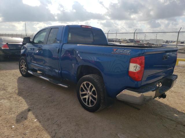 5TFRM5F14JX126122 - 2018 TOYOTA TUNDRA DOUBLE CAB SR/SR5 BLUE photo 2