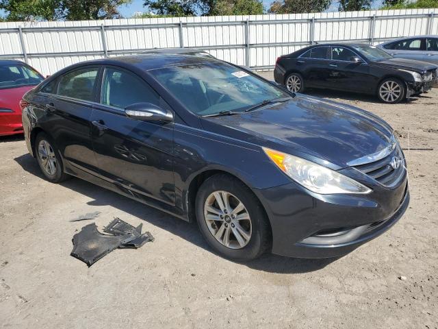 5NPEB4AC1EH895623 - 2014 HYUNDAI SONATA GLS BLACK photo 4