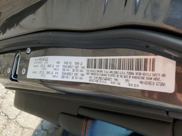 1C4PJMBS1FW664671 - 2015 JEEP CHEROKEE TRAILHAWK CHARCOAL photo 12