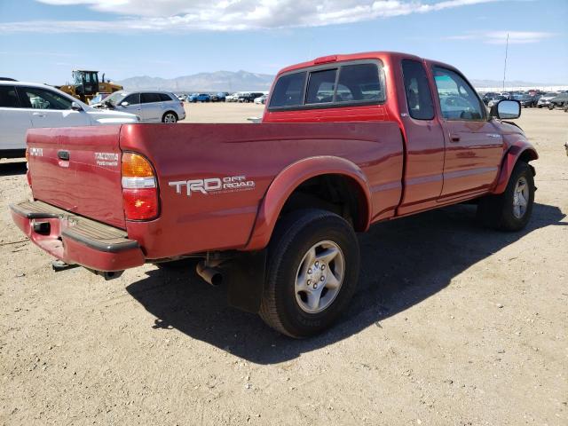 5TESN92N63Z270278 - 2003 TOYOTA TACOMA XTRACAB PRERUNNER წითელი ფოტო 3
