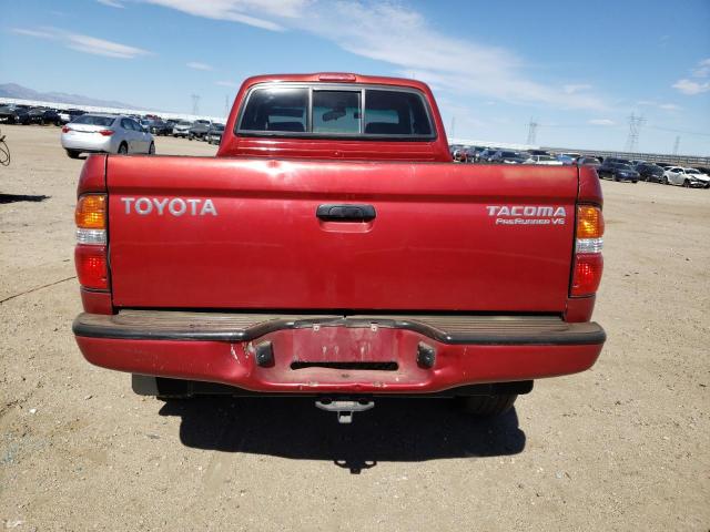5TESN92N63Z270278 - 2003 TOYOTA TACOMA XTRACAB PRERUNNER წითელი ფოტო 6