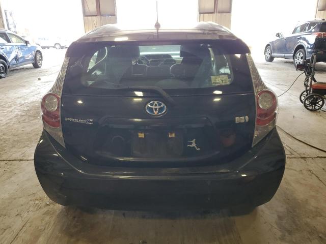 JTDKDTB37C1516456 - 2012 TOYOTA PRIUS C BLACK photo 6