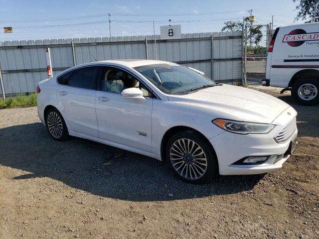 3FA6P0SU5HR313102 - 2017 FORD FUSION TITANIUM PHEV WHITE photo 4